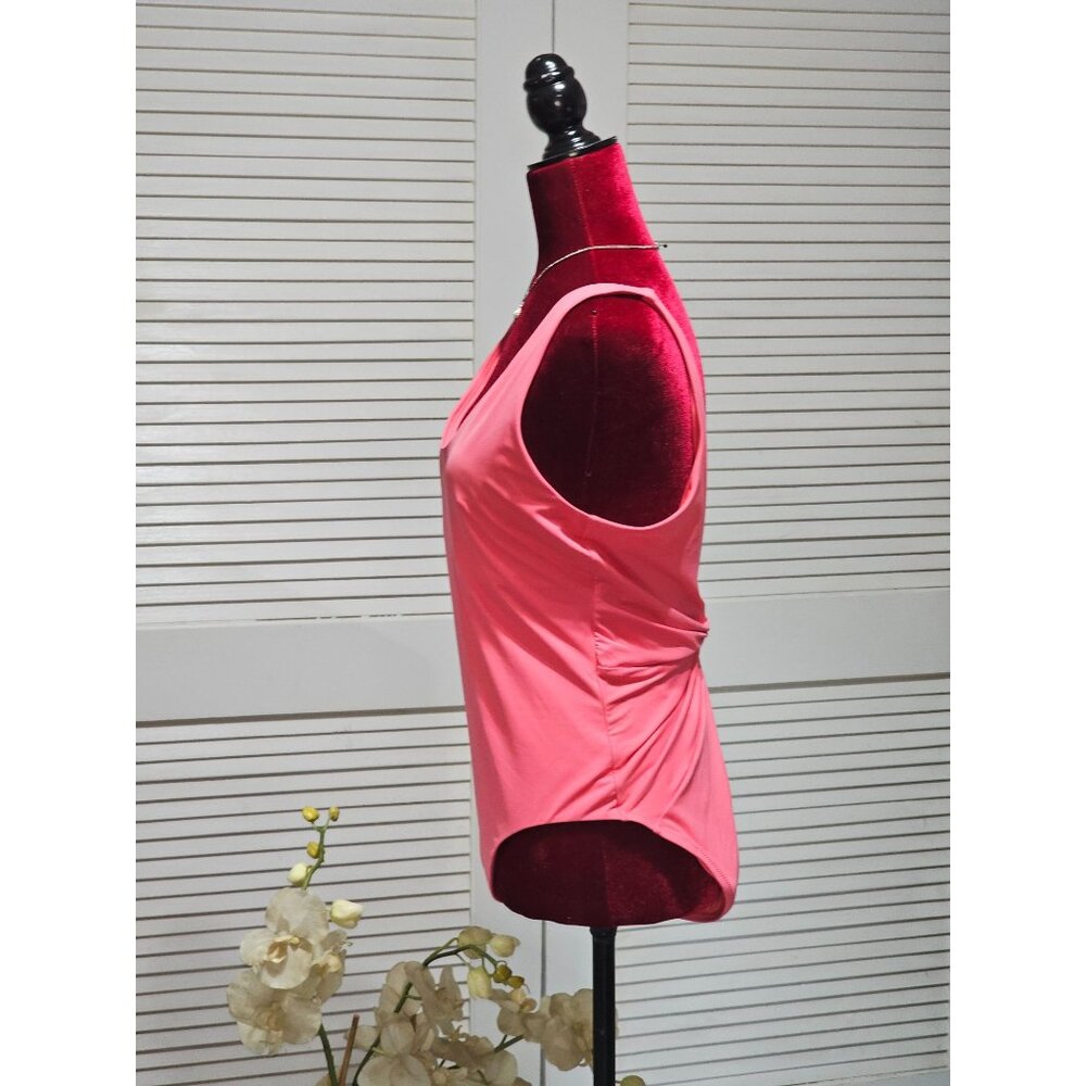 NWOT Athleta Women's Coral Pink Hampton One-Piece Swimsuit Size L 202 - Picture 6 of 13